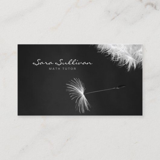 Math Tutor Carte de visite Dandelion Closeup (Devant)