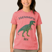 Mathasaurus Rex Tri-Blend Shirt (Voorkant)