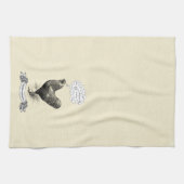 Mathemachicken Funny Wiskunde Chicken Pun Joke Theedoek (Horizontaal)