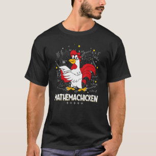 Mathemachicken Wiskunde Joke Formula Geek vergelij T-shirt