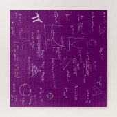 Mathematic Formulas and Equations Purple and White Legpuzzel (Horizontaal)