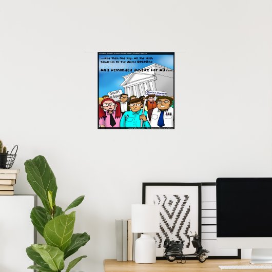 Mathematica revolt Funny Poster (Thuiskantoor)