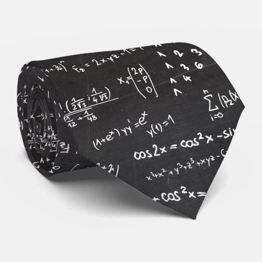Mathematica-vergelijking Blackboard-docent Stropdas (Opgerold)