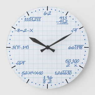 Mathematical Equations Clock Grote Klok