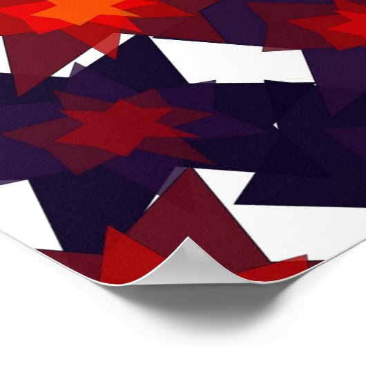 Mathematical Floral Pattern  Poster (Hoek)