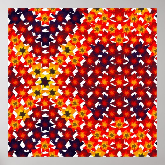 Mathematical Floral Pattern Poster (Voorkant)