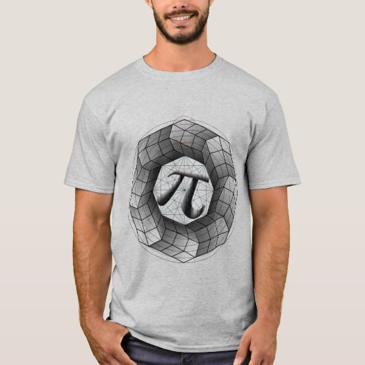 Mathematical Pi Optical Illusion T-shirt – Perfect (Voorkant)