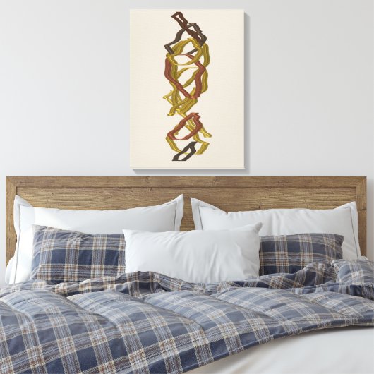 Mathematically Aligned Sculpture  Canvas Afdruk (Insitu (Slaapkamer))