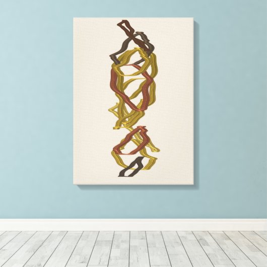 Mathematically Aligned Sculpture  Canvas Afdruk (Insitu (Houten vloer))