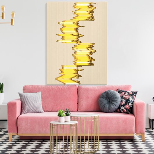 Mathematically Aligned Sculpture Canvas Afdruk (Insitu (Woonkamer))