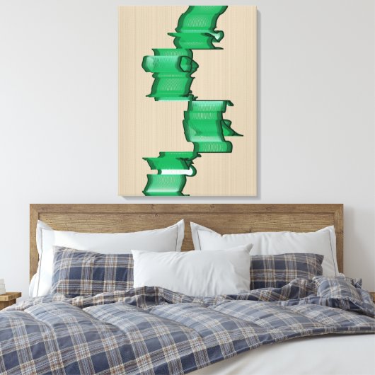 Mathematically Aligned Sculpture  Canvas Afdruk (Insitu (Slaapkamer))