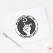 Mathématiciens pour autocollants de représentation (Enveloppe)