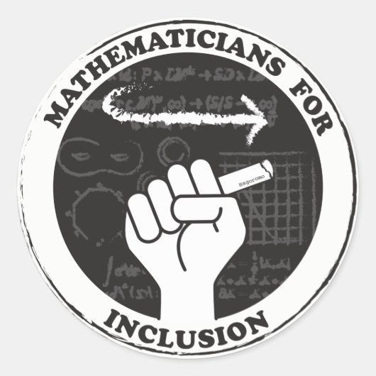 Mathématiciens pour autocollants Inclusion (Devant)