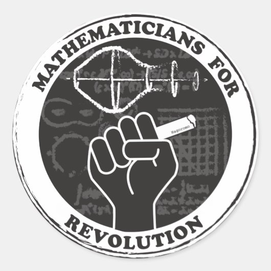 Mathématiciens pour Stickers Révolution (Devant)