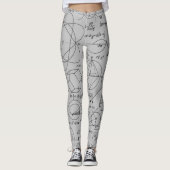 Mathematics Geometry Formule Euclidean vergelijkin Leggings (Voorkant)