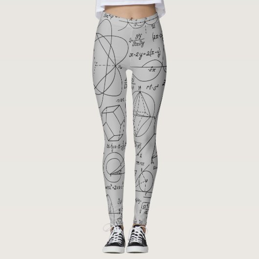 Mathematics Geometry Formule Euclidean vergelijkin Leggings (Voorkant)