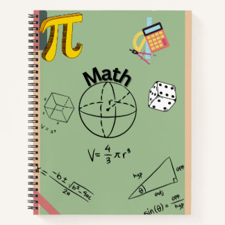 Mathematics Notebook Cover Notitieboek