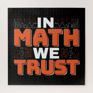 Mathematics Teacher Quote - In Wiskunde vertrouwen Legpuzzel