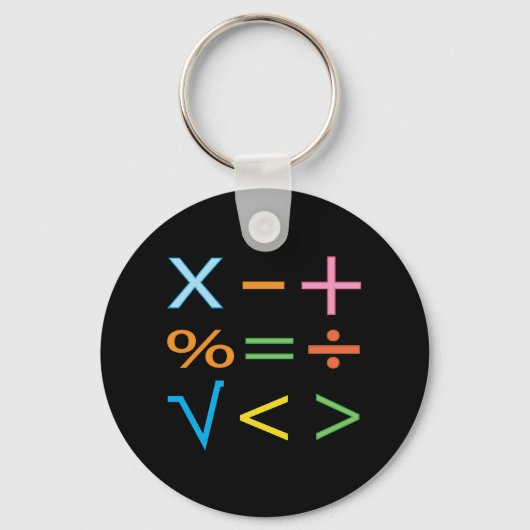 Mathematics Wiskunde Symbol Wiskunde Sleutelhanger (Voorkant)