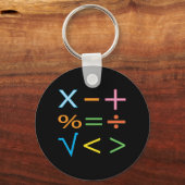 Mathematics Wiskunde Symbol Wiskunde Sleutelhanger (Voorkant)