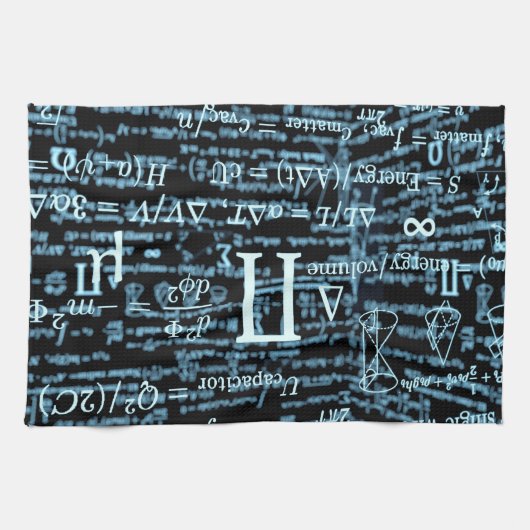 Mathematik Algebra Design Theedoek (Horizontaal)