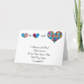 "Mathématiques carte de coeur" (Dos)