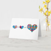 "Mathématiques carte de coeur" (Fleur jaune)