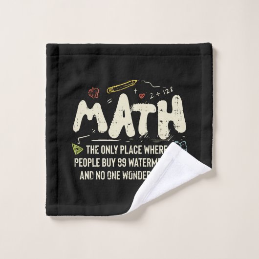 Mathématiques Mathématiques Mathématiques Math Ens (Gant de toilette)