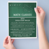 Mathematisch alkboard, Wiskunde klassen Adverteren Flyer (Hand)