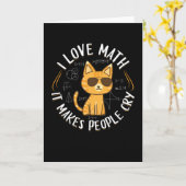 Mathematisch | Ik hou van wiskunde | Wiskundige ca Kaart (Gele Bloem)