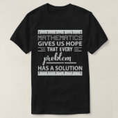 Mathematisch probleem met oplossing geeft leraar a t-shirt (Design voorkant)