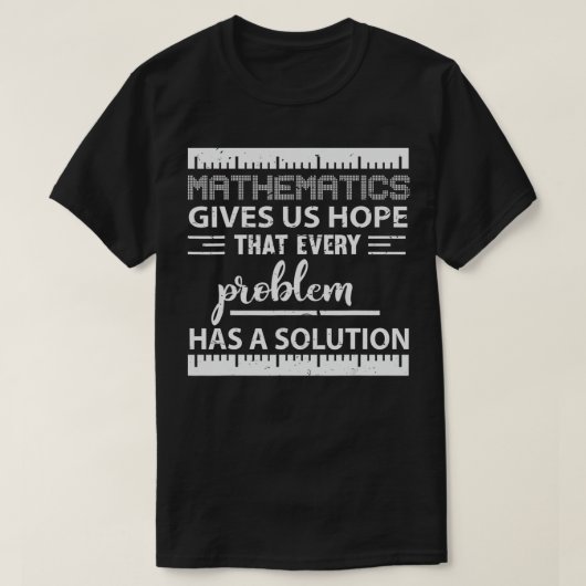 Mathematisch probleem met oplossing geeft leraar a t-shirt (Design voorkant)