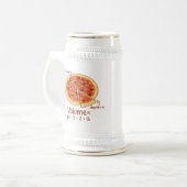 Mathematische formule van het stamboekvolume = Pi* Bierpul (Voorkant links)