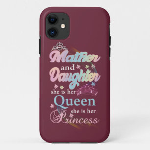 Mather en dochter is haar koningin. iPhone 11 hoesje