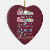 Mather en dochter is haar koningin. keramisch ornament (Rechts)