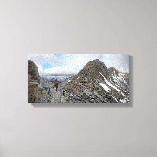 Mather Pass Storm - John Muir Trail - Sierra Canvas Afdruk (Voorkant)