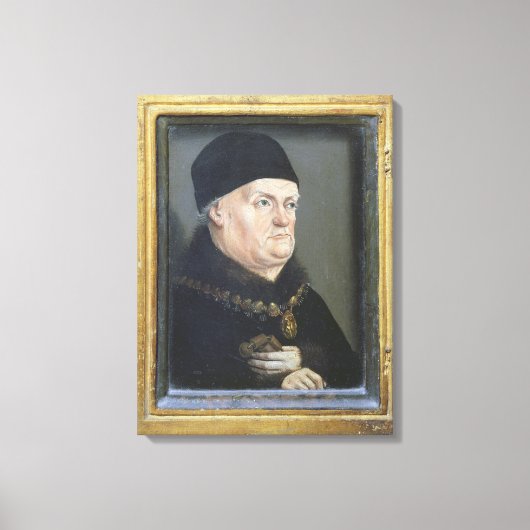 Matheron Diptych: portret van Rene I Canvas Afdruk (Voorkant)