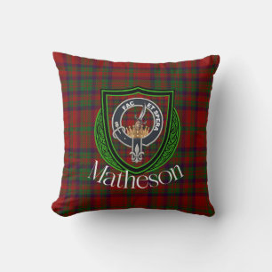 Matheson Schotse Clan Tartan & Crest Kussen