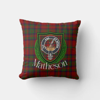 Matheson Schotse Clan Tartan & Crest Kussen