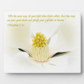 Mathew 5:16 Inspirerend Fotoplaat (Voorkant)