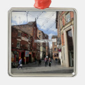Mathew Street in Liverpool Metalen Ornament (Voorkant)