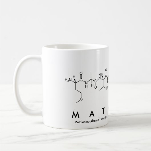 Mathilda nom de peptide mug (Gauche)