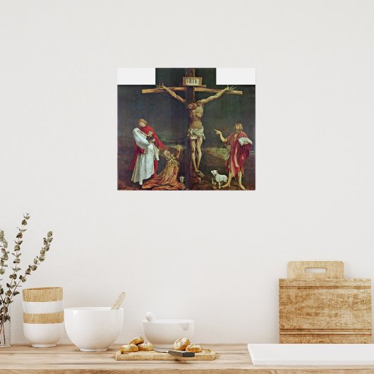 Mathis Grunewald Gothart - Crucifixe of Christus Poster (Keuken)