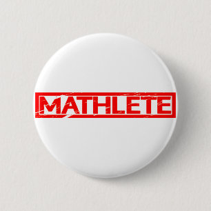 Mathlete Stamp Ronde Button 5,7 Cm