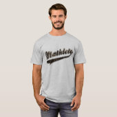 Mathlete - t-shirt de baseball (Devant entier)
