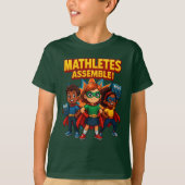 Mathletes Assemble Superhero School T-shirt (Voorkant)