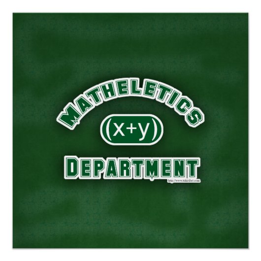 Mathletics Department Green Perfect Poster (Voorkant)