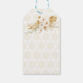 Mathndi Sangeet maroon dansgeschenk Cadeaulabel (Achterkant)