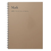 Maths carnet (Devant)