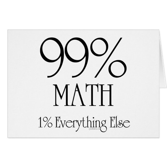 Maths de 99% (Devant horizontal)